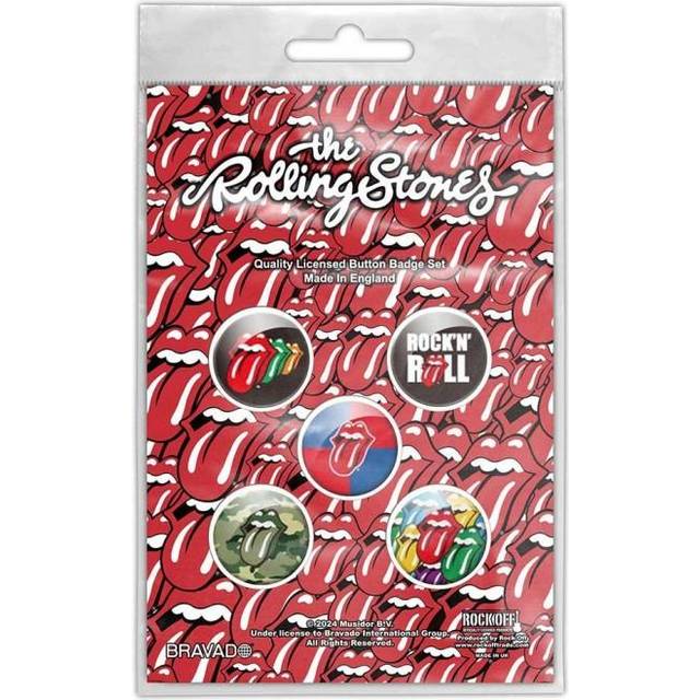 The Rolling Stones Rock 'N' Roll Badge Set (Pack of 5)