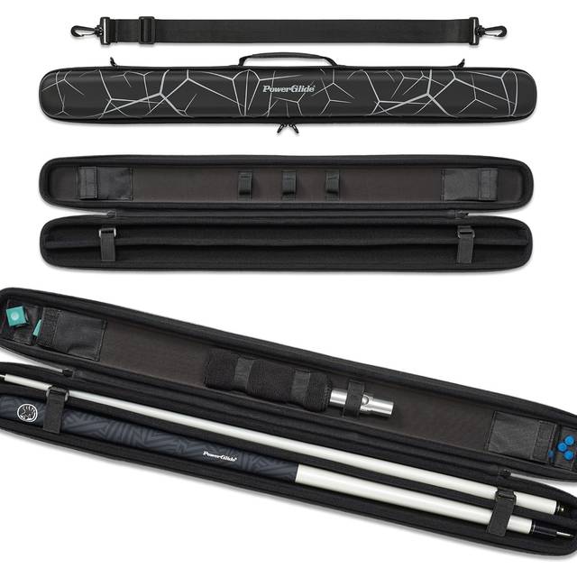PowerGlide Snooker Svartur Noir 2 piece Cue Case