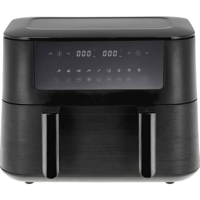 Dubbel airfryer 2800 watt från HOLM - Black färg - ABS/PP