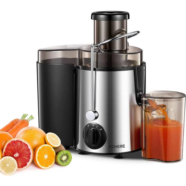 Juicer, Centrifugal Juicer Machines Whole Fruit and Vegetable, 3-inch Wide Mouth Juicer Extractor with 2 Speeds, Brush Included Easy to