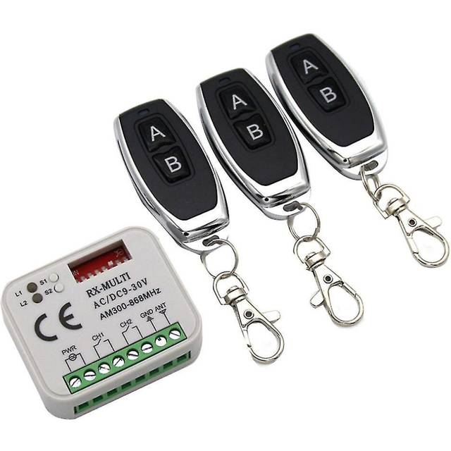 Garage Door Remote Receiver 433 868mhz Rx Multi 300-900mhz Ac/dc 9-30v Receiver With Remote