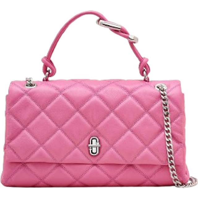 MARC JACOBS Marc Jacobs The Quilted Dual Convertible Shoulder Bag in Bow Pink
