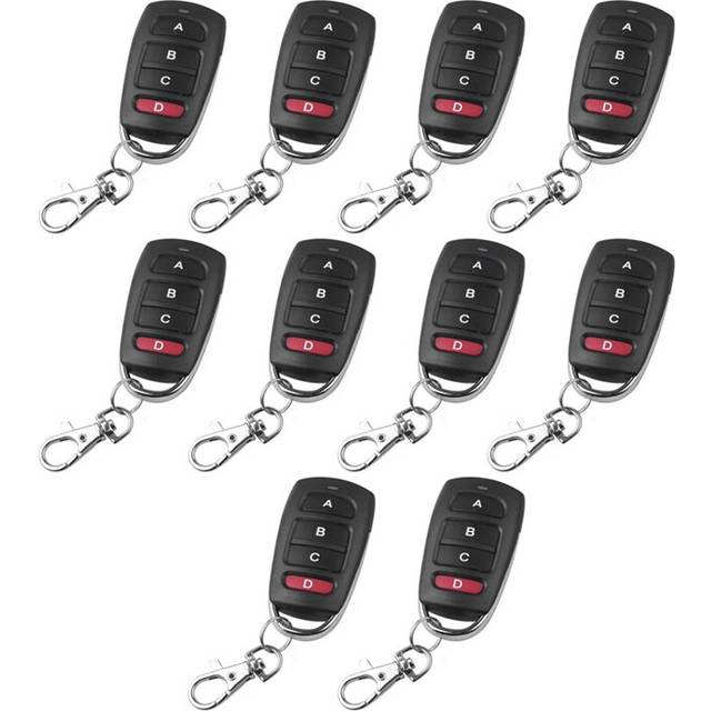 433MHz Copy Remote Control Electric Garage Door Opener Wireless Controller Duplicator Cloning Code Transmitter 10Pcs