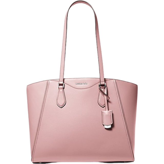 MK Taryn Large Leather Tote Bag - Pink - Michael Kors - ONE SIZE
