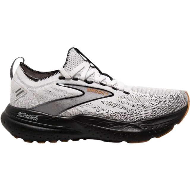 BROOKS Glycerin StealthFit 21, Sneaker Herr 46.5 EU, Vit grå svart, 46.5 EU