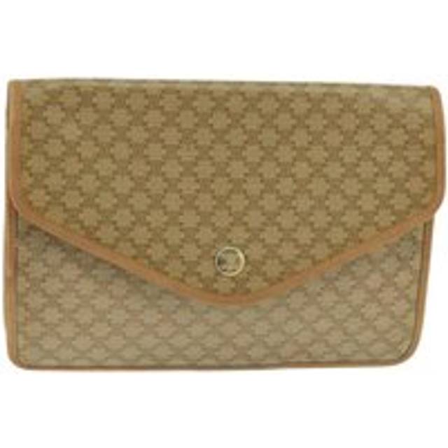 Womens Preloved Vintage Macadam Clutch Bag Wo - Beige - One Size