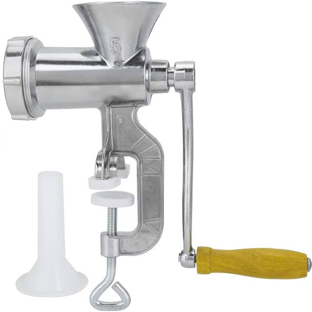 Manuell köttkvarn, manuell för köttkvarn, korvstoppningsslang, mat, meat kvarn, aluminiumlegering, kök, multifunktion, köttkvarn, för korv, stuffar, kryddpeppar