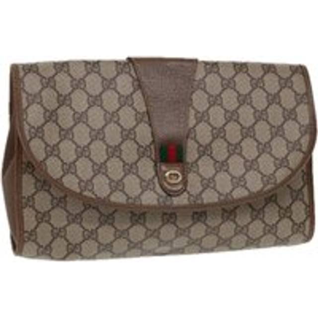 Womens Preloved GG Monogram Clutch Wo - Beige - One Size