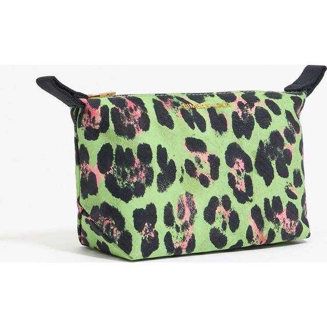 Bimba y Lola - leopard-print cosmetic pouch - women - Polyester/Polyamide - One Size - Green