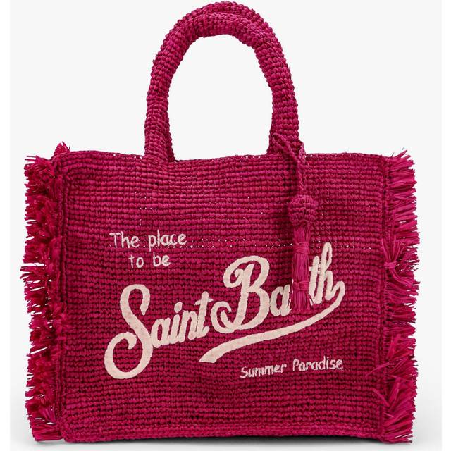 Colette rafia handbag with Logo embroidery - MC2 SAINT BARTH - gender_Woman - Pink (UNI)