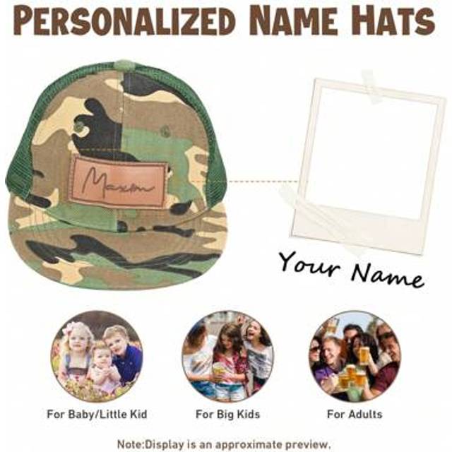 SHEIN Personalized Baby Baseball Cap Toddler Baseball Hat Baby Hat Toddler Hats For Boys Girls Infant Baseball Cap Kids Sun Hatback To School Winter Gift Id
