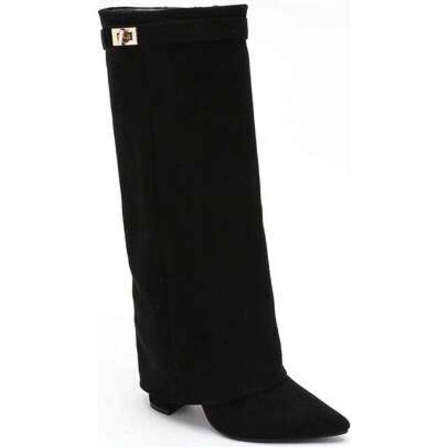 Flaskorna har en känsla av boucle dekorativ och minimalistisk design - Svart 9501A (EUR36,EUR37,EUR38,EUR39,EUR40,EUR41)
