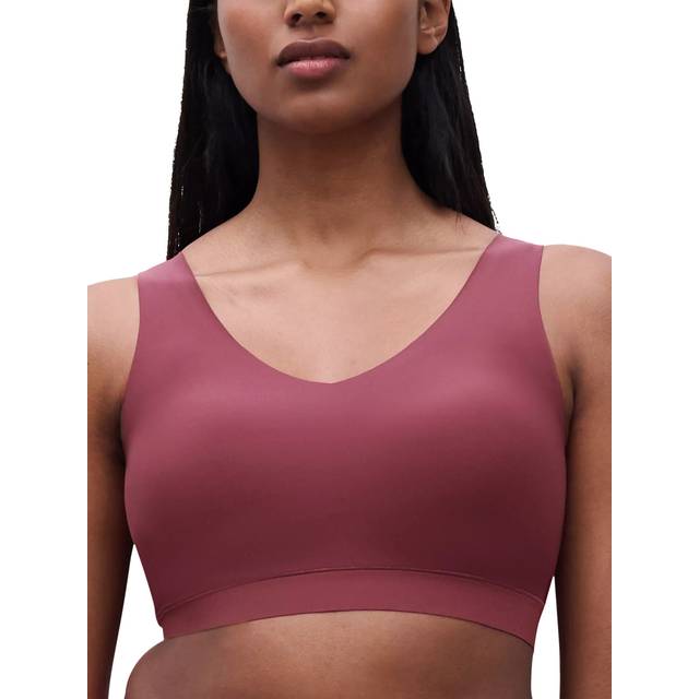 SoftStretch V-Neck Jersey Crop Top - Red - 8-10
