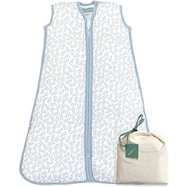 molis&co – baby sovsäck 2,5 ToG – året runt sovsäck – babysovsäck nyfödda – premium muslin, ärmlös vintersovsäck vadderad – premiumkvalitet – Zen Garden (85 cm)