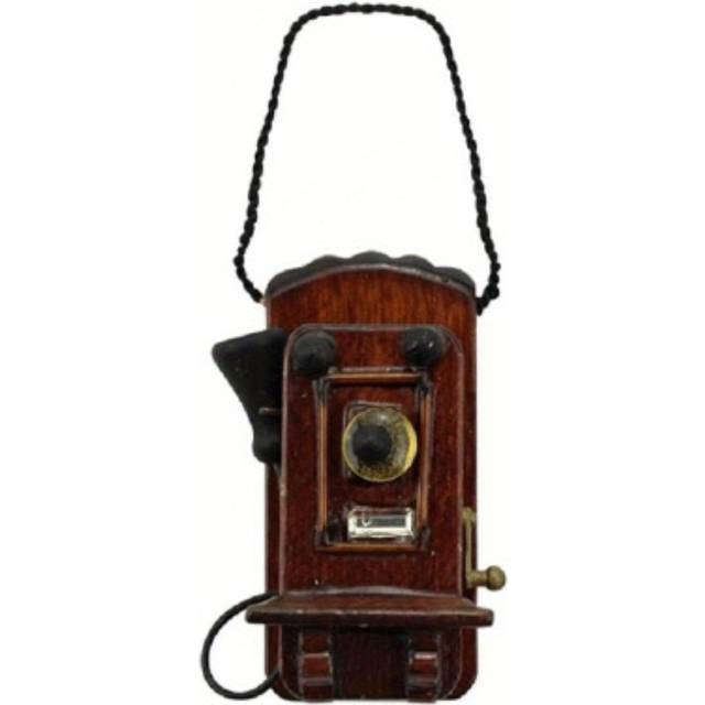 TEMU 1pc Vintage Style Doll House Furniture Accessories, Living Room, Bedroom, Kitchen, Miniature Antique Wall Mounted Telephone