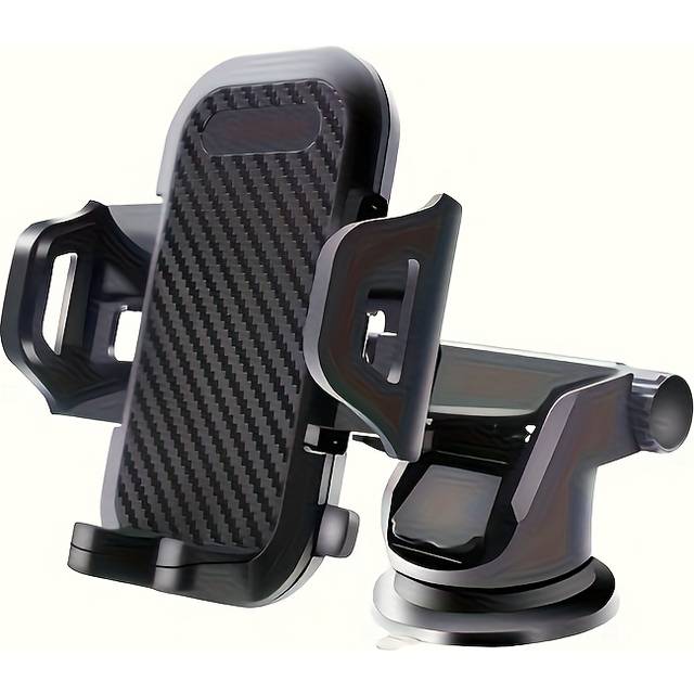 TEMU Rotatable & Extendable Car Phone Holder, Dashboard Mount, Waterproof Abs Material, Compatible With Auto, Adjustable Device Mount Features, Suction Cup Navigation Bracket