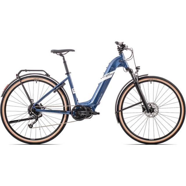 Elcykel Hybrid Rock Machine Crossride E400 Touring Blå/Silver L 2023