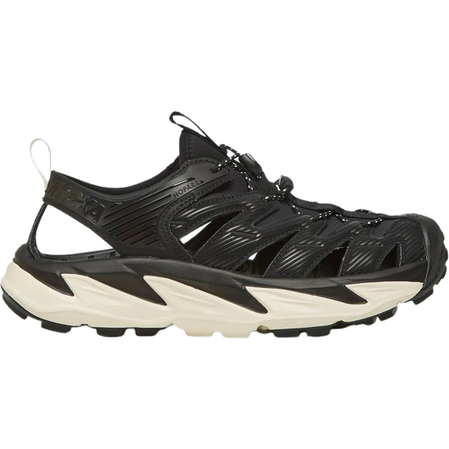 HOKA Men's Hopara Hiking Sandal Sandal in Black/Alabaster, Size 13.5