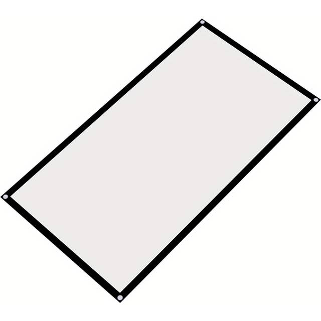 TEMU 60‑ 120 Inch Portable Foldable Non Crease White Projector Curtain Projection Screen 16: 9