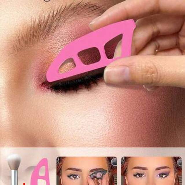SHEIN 2/1pc Eye Makeup Auxiliary Tool, Eye Shadow Seal Template,Eye Shadow Tools And Makeup Brushes, 1pc Eye Shadow Brushes,Eye Makeup Tools,Beauty Tool, No