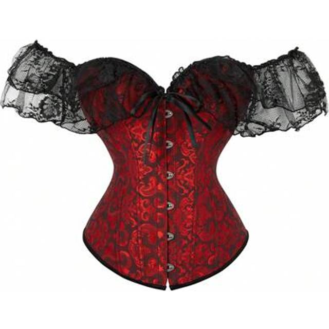 SHEIN Women Lace Corset, Waist Shaping Slim Fishbone Bandage Drawstrings Sexy Floral Wedding Party Belt