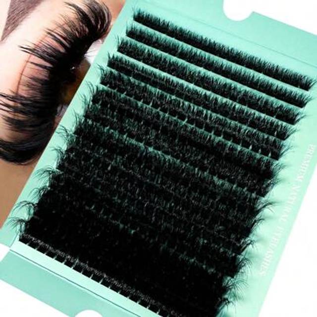 SHEIN High Quality Soft 5D Fluffy Lashes DIY Extensions 280/196/200pcs D-Curl Voluming Individual Lashes Set For DIY Lash Extensions At Home (80D/100D/120D/