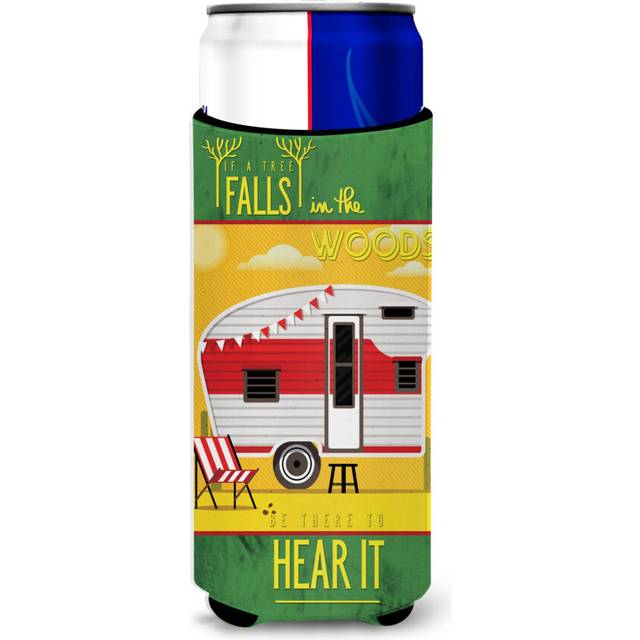 Caroline's Treasures Be In The Woods Retro Camper Desert Michelob Ultra Hugger For Slim Cans  Multicolor