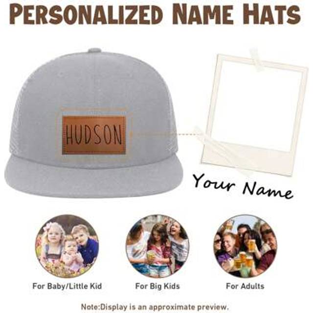 SHEIN Personalized Baby Baseball Cap Toddler Baseball Hat Baby Hat Toddler Hats For Boys Girls Infant Baseball Cap Kids Sun Hat Back To School Winter Gift I