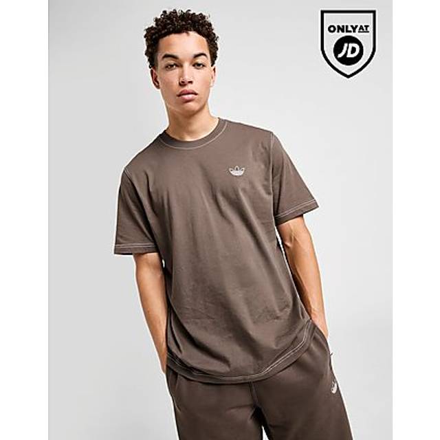 adidas Originals Stitch T-Shirt - Brown - Mens - XL