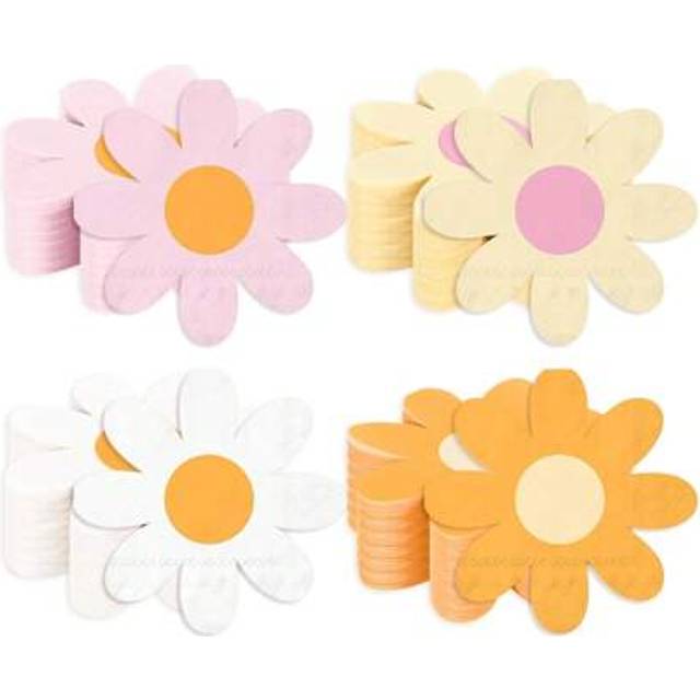 SHEIN 80Pcs Daisy Flower Paper Napkins 20Pcs Boho Floral Napkins Disposable Dinner Napkins For Spring Wedding Birthday Party Supplies