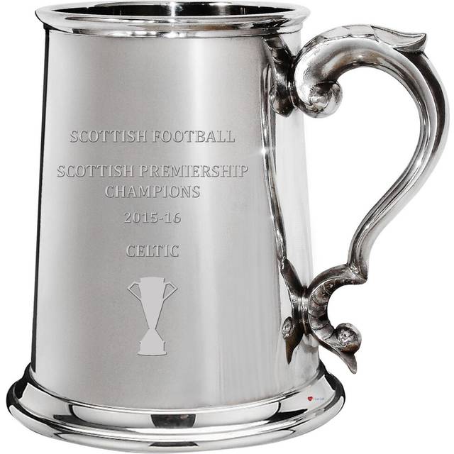 Glasgow CELTIC FC 2015-16 Scottish Premiership Champions 1 Pint Pewter Tankard Beer Mug Memorabilia Mens Birthday Personalised Gifts
