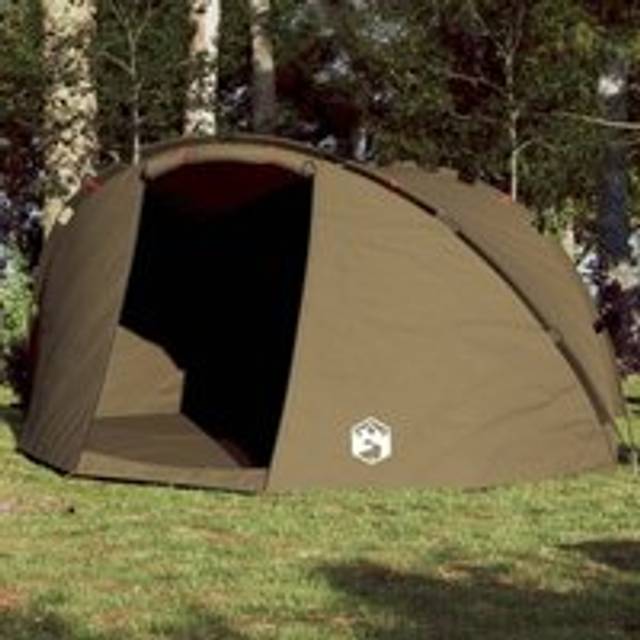 Fishing Tent 5-Person Olive Green Waterproof - One Size