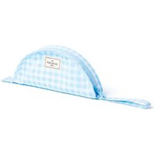 Womens Parachute Lunar Flat Lay Makeup Pouch - Baby Blue Gingham - Multi - One Size