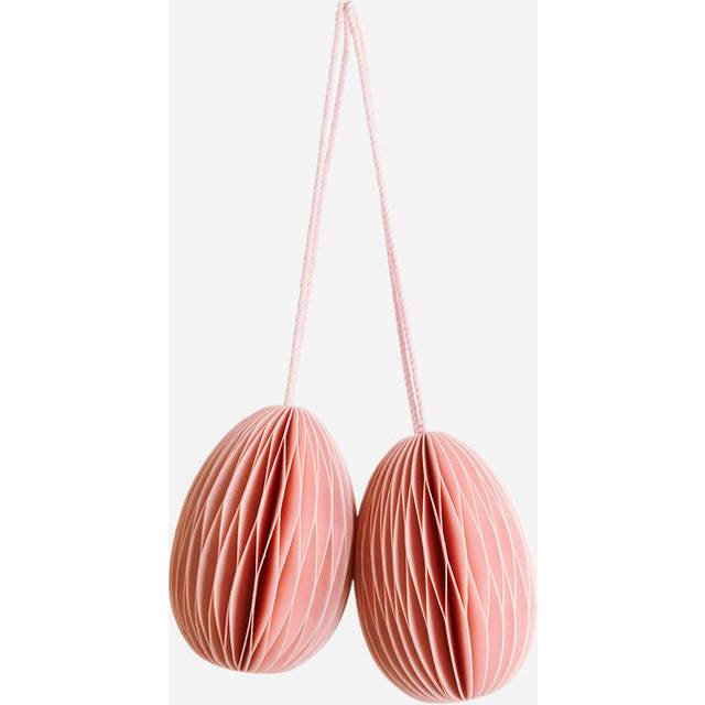 ARKET Honeycomb Ornaments Set Of 2 -Pink, NOSIZE