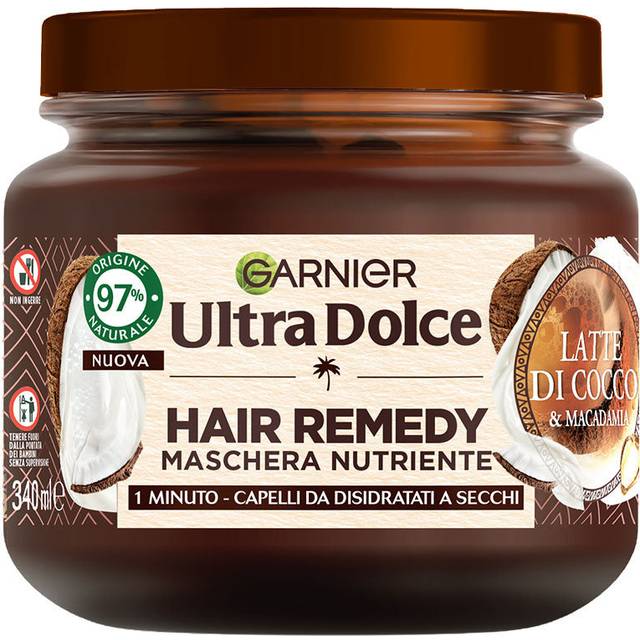 Garnier Ultra Sød Kokosmælk Macadamia Nærende Hårmaske 340 ml