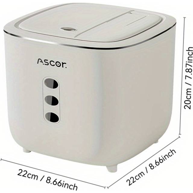 TEMU Airtight Pet Food Storage Container - Moisture & Insect Proof With Non-slip Base For Dry Food, Rice, Flour, Grains