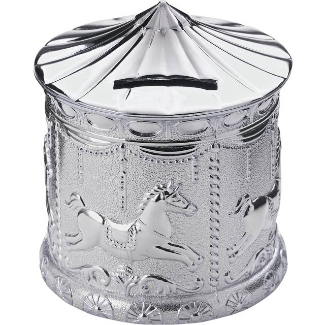 Silver Plated Carousel Money Box