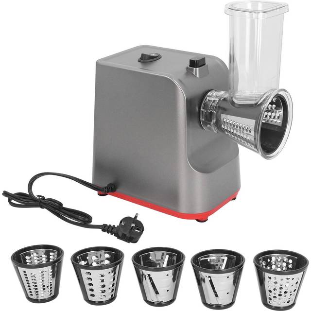 5 in 1 Electric Cheese Grater 250W 1 Button Control Kitchen Shredder Salad Maker for Cheese Potato L