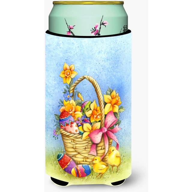Caroline's Treasures Easter basket with Flowers Tall Boy Beverage Insulator Hugger  Multicolor