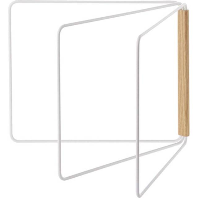Dishcloth Drying Rack Multipurpose Punch Free 3 Arms Folding Dishcloth Holder for Home Kitchen white