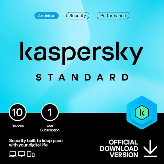 Kaspersky Standard UK Edition. 10-Device 1 year Base Download Pack