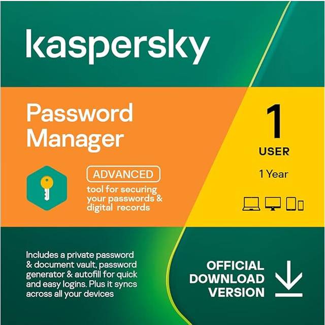Kaspersky Cloud Password Manager UK Edition. 1-User 1 year