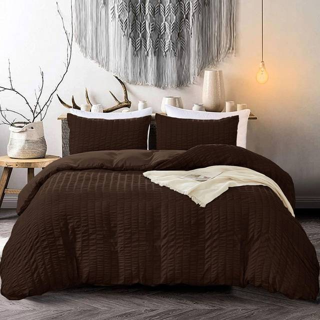 Mechine woven Sheet Set - Brown