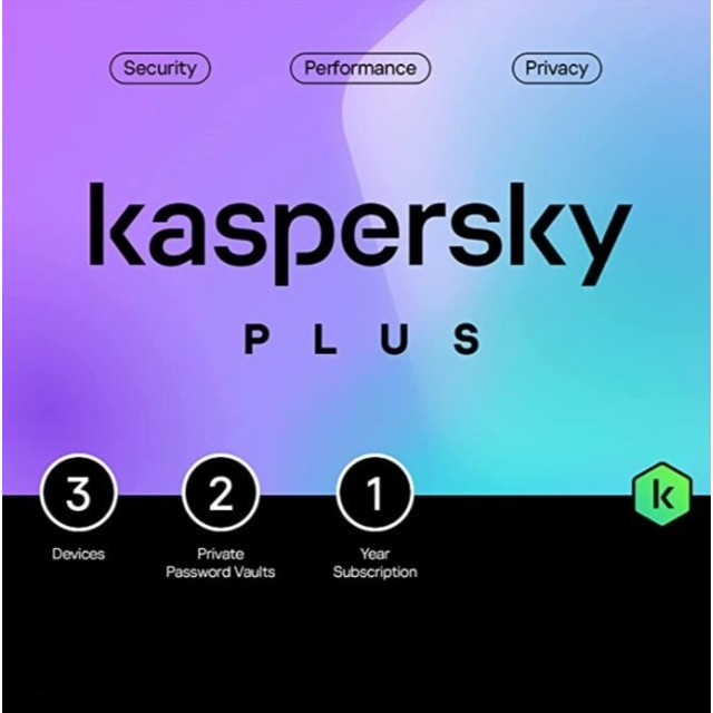 Kaspersky Plus UK Edition. 3-Device 2 year Base Download Pack