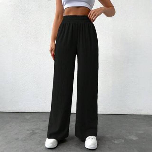 Quick Fashionhub Women Beige Comfy Comfort Relaxed Relax Fit Pant