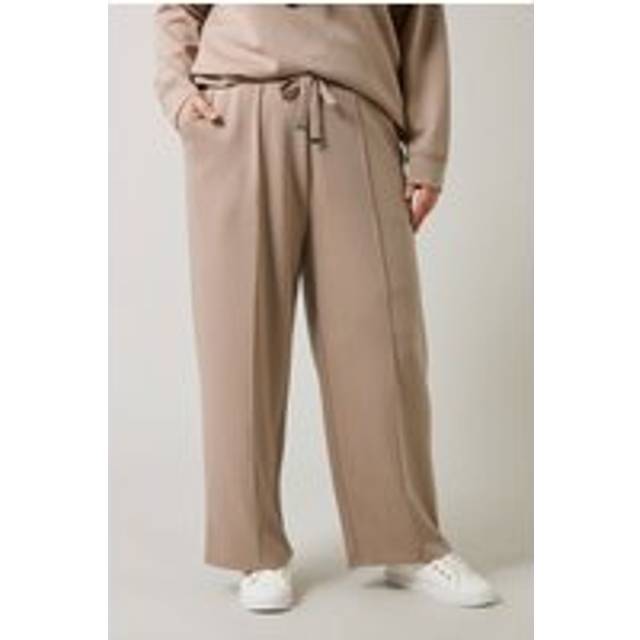 Wide Leg Joggers - Light Beige - 16
