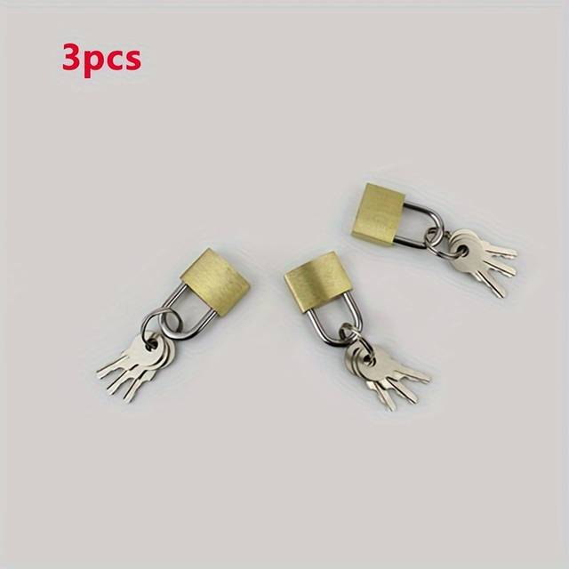 TEMU 1//2/3pcs Small Luggage Case Padlock Backpack Lock Key Padlock For Locker Mini Security Padlocks Home Hardware