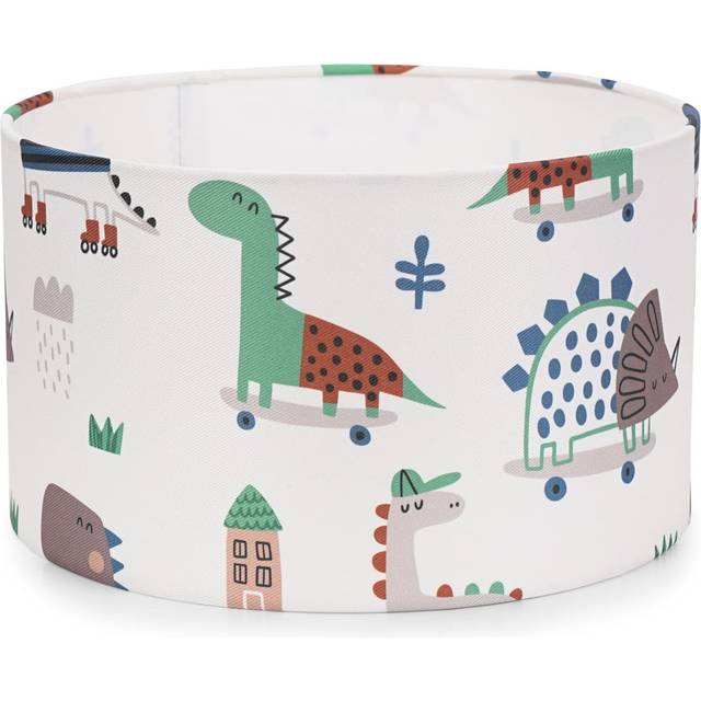 ValueLights Dino Drum Lamp Shade Small - Multi - 15 x 25 x 25cm