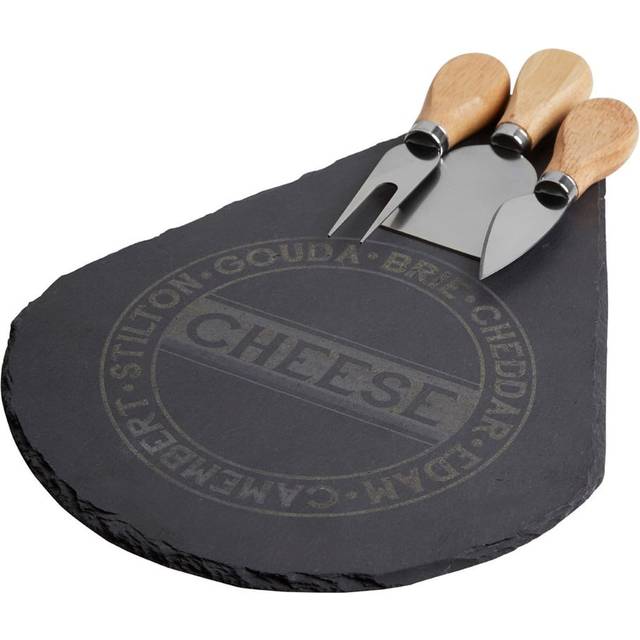 4pc Cheese Set - Black