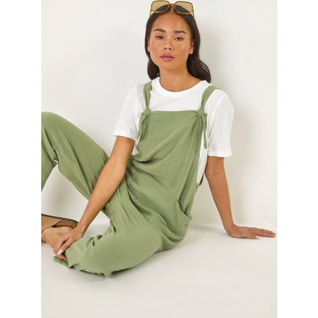 Roman Petite Sage Strap Woven Jumpsuit - Size 16